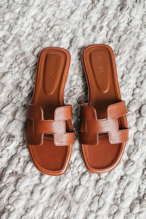 fake hermes oran|hermes orange sandal dupe.